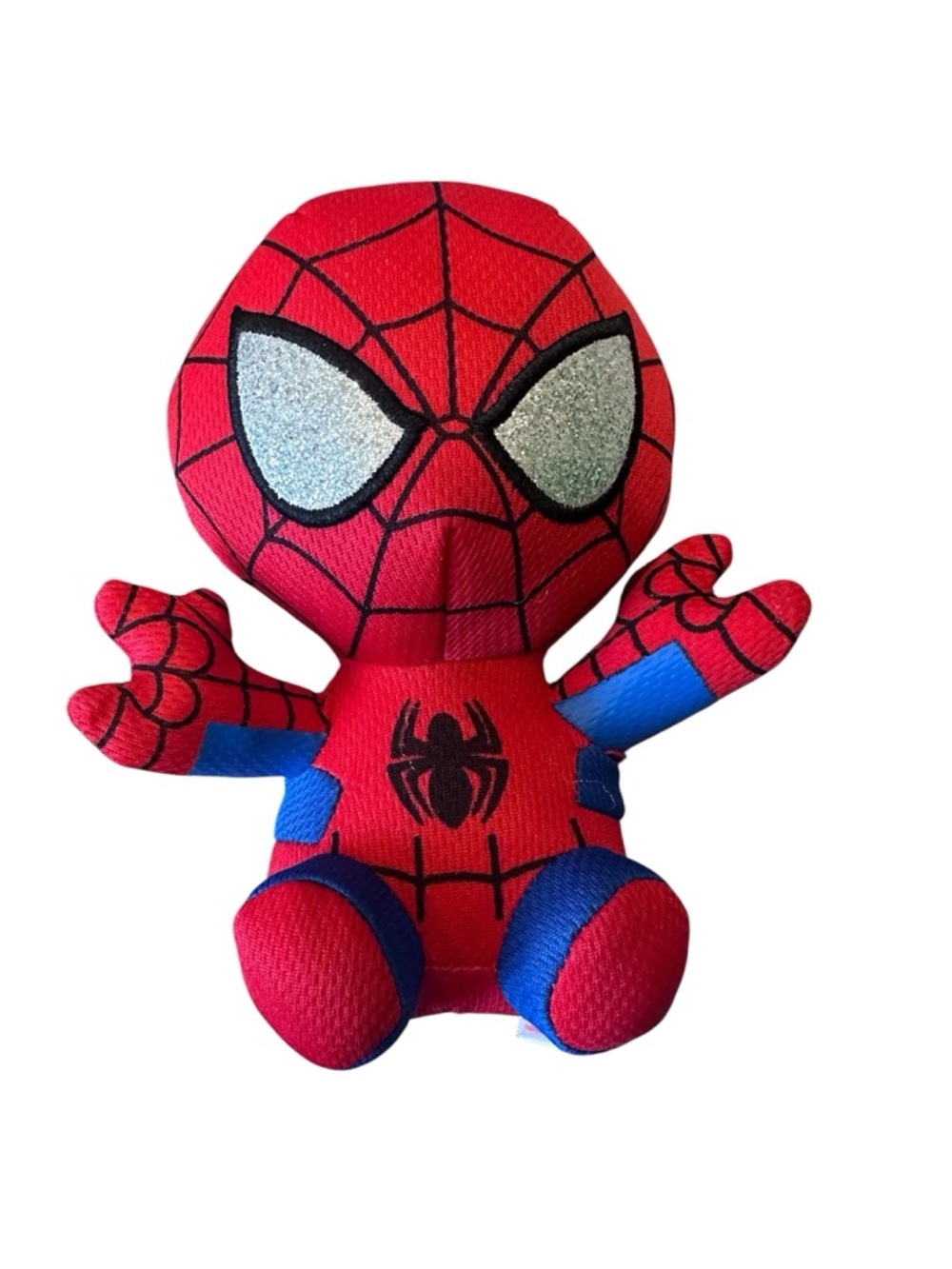 TY Marvel Spider-Man Plush Red Blue Mini Stuffed Superhero Toy Kids Collectible
